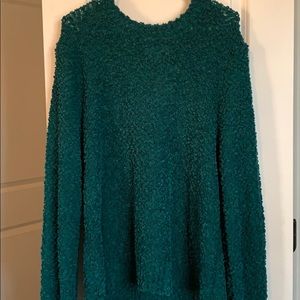 Green popcorn sweater